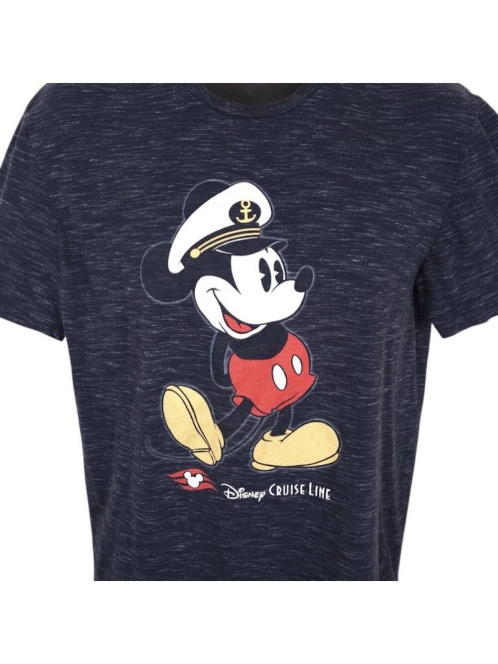 Disney Cruise Line T Shirt Mens Size Medium Blue Captain Mickey Mouse